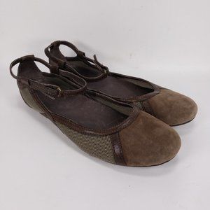 Patagonia Maha Leather Ankle Strap Flats Size 6.5